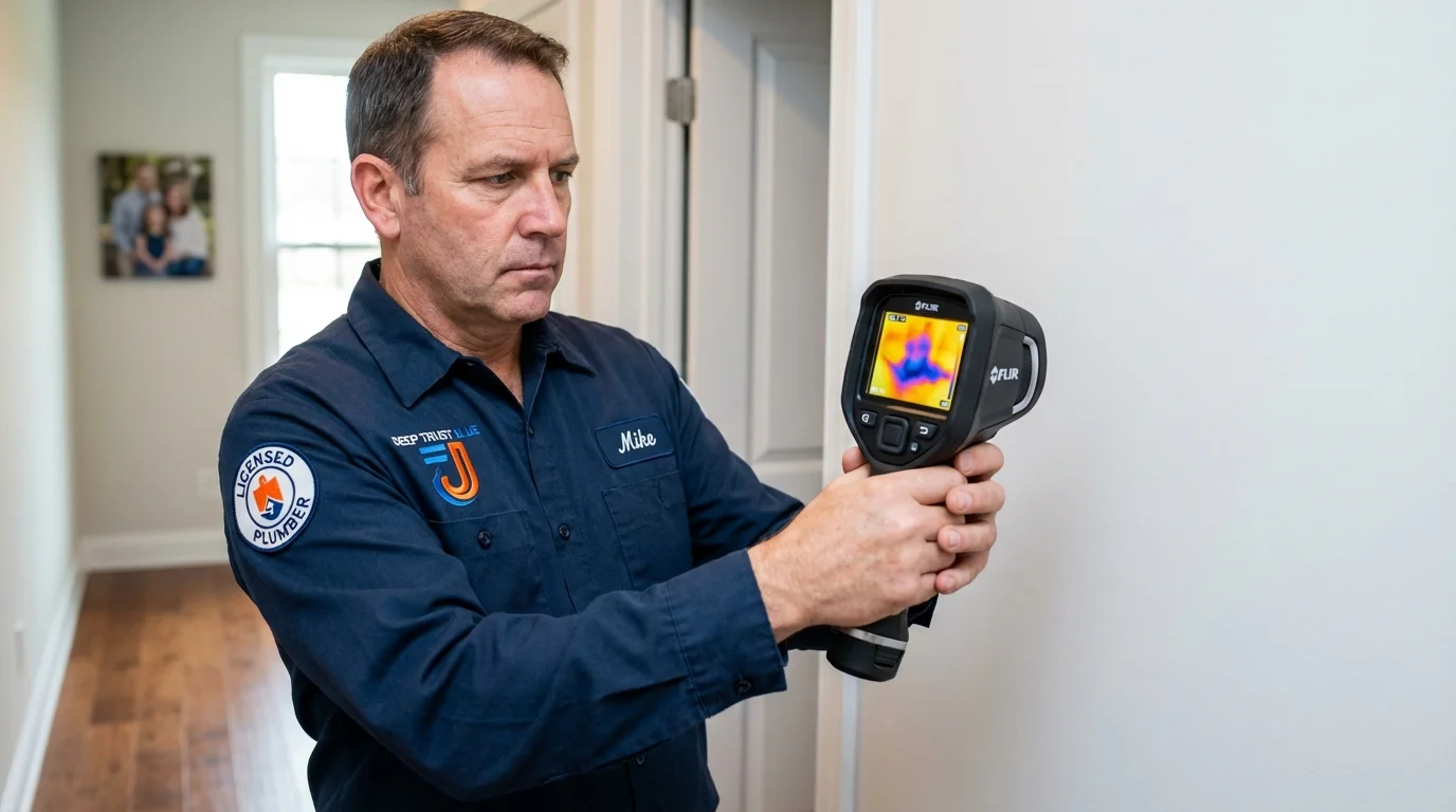 Thermal imaging leak detection by Johns Plumbing LLC in Bardwell